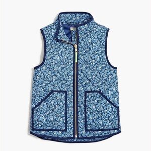 Crewcuts Girls Quilted Floral Vest EUC